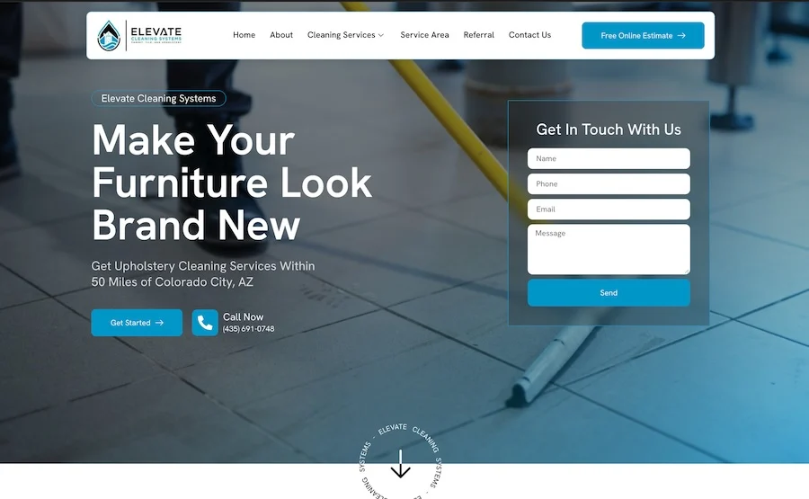 Carpet Cleaning Website