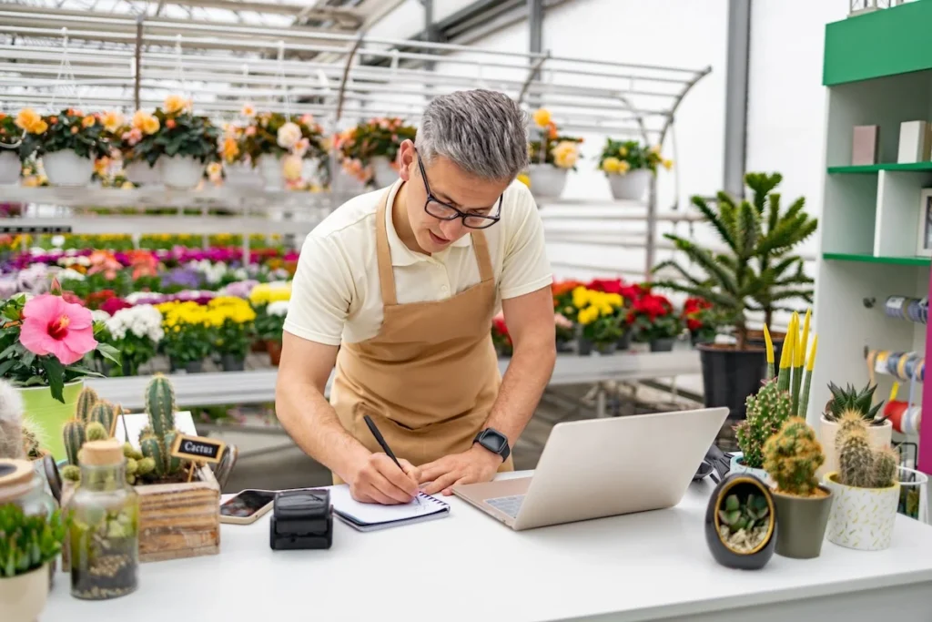business owner contemplating paying for seo services at his small business