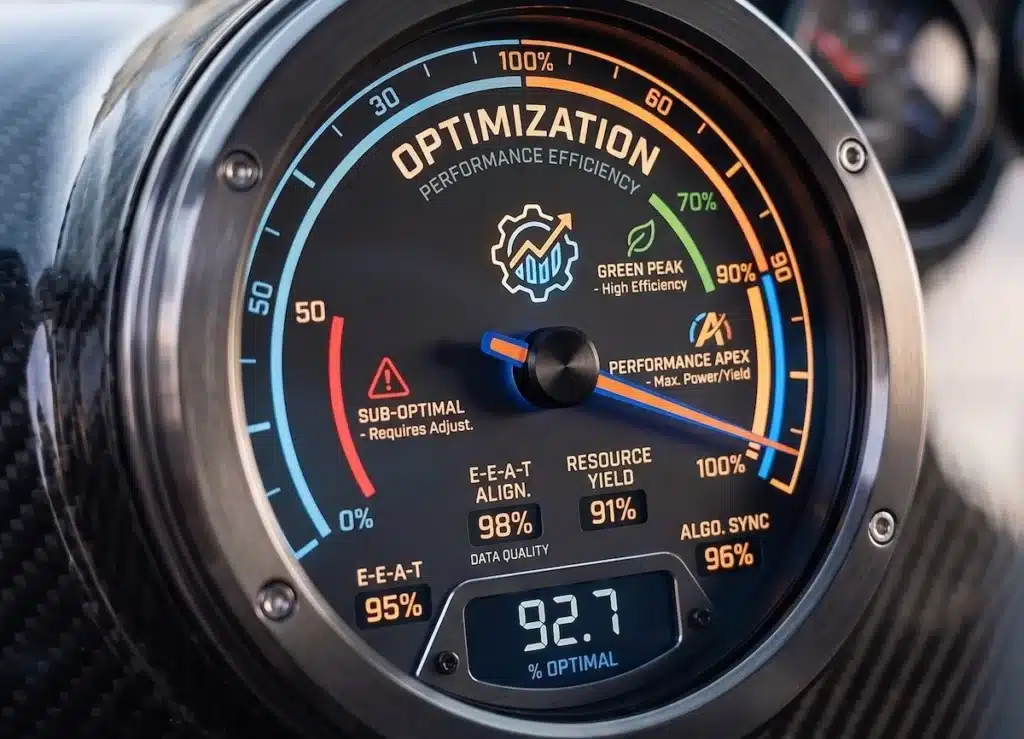 image of an seo agency performance guage